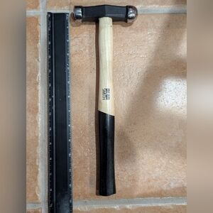 Bead Smith Artisan jewelry hammer with wood handle. 12" Handle